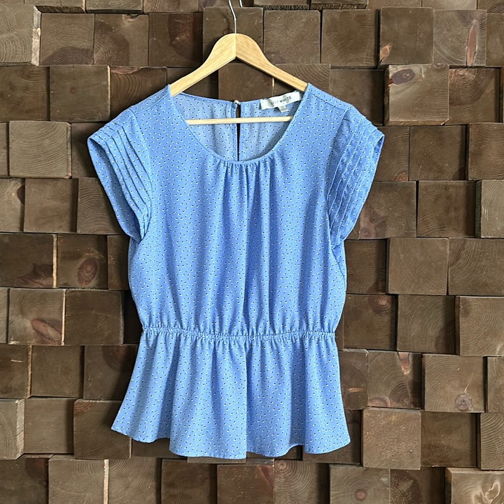 Lilly White peplum blouse